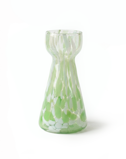 Hyazinthenvase grünes Glas