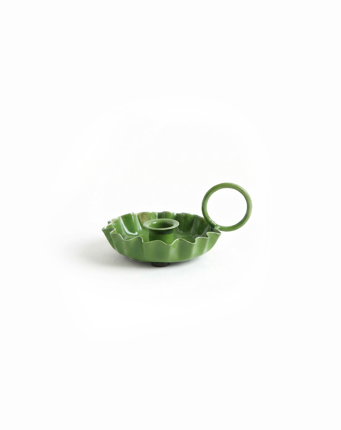 Slim Candle Holder Muted Green