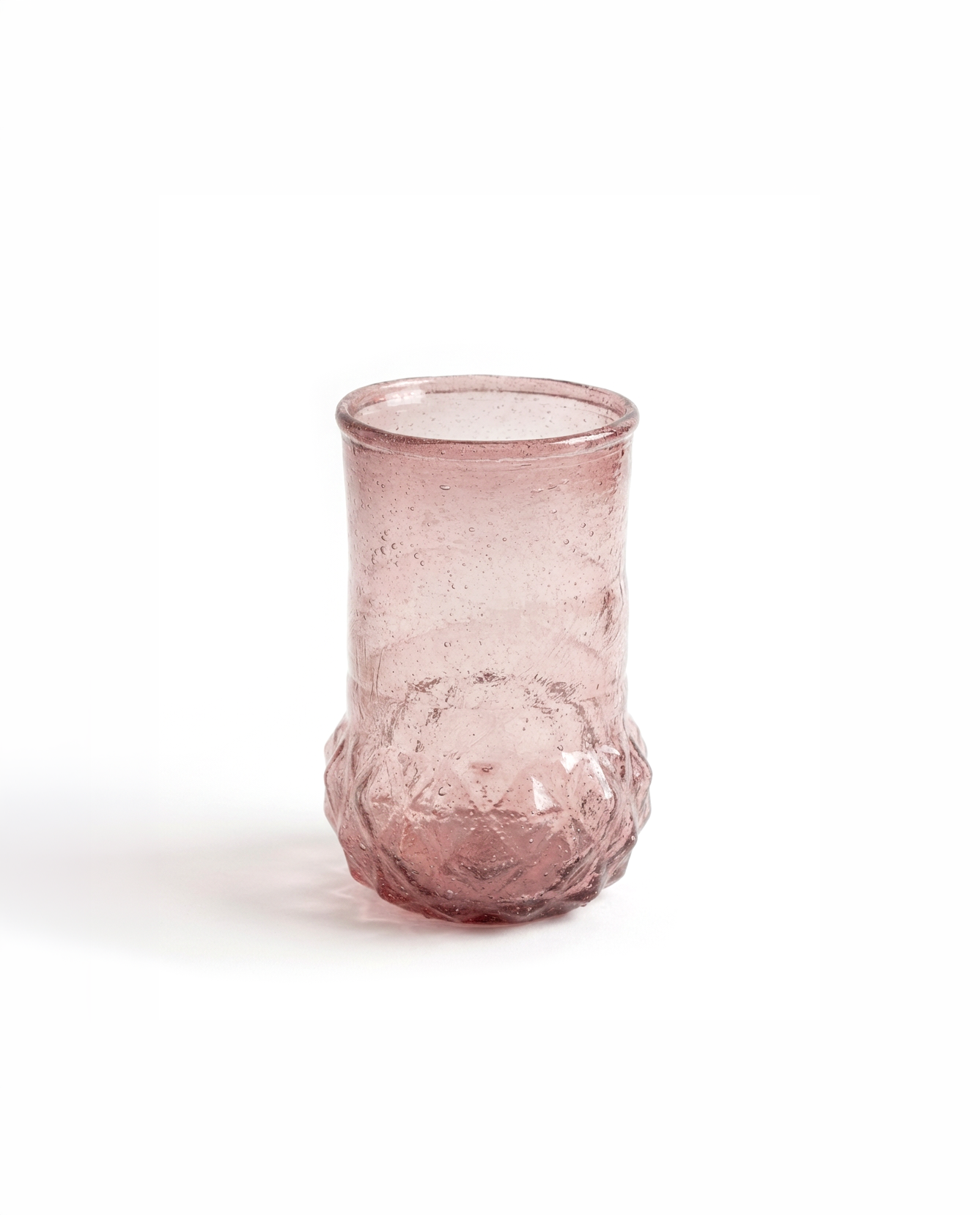 Vase recyceltes lila Glas