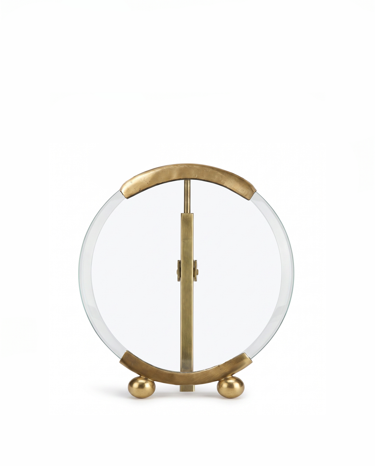 Round Brass Photo Frame Small