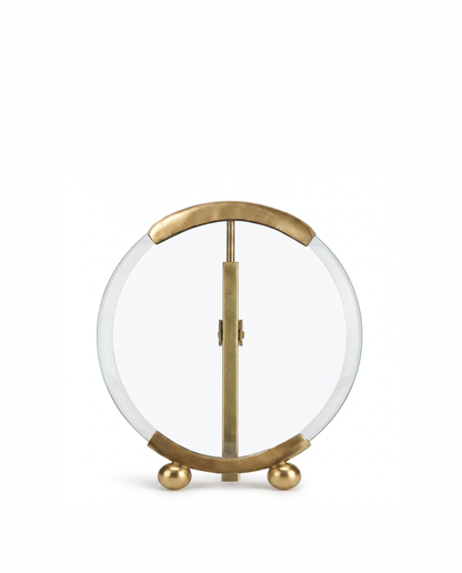 Round Brass Photo Frame Small