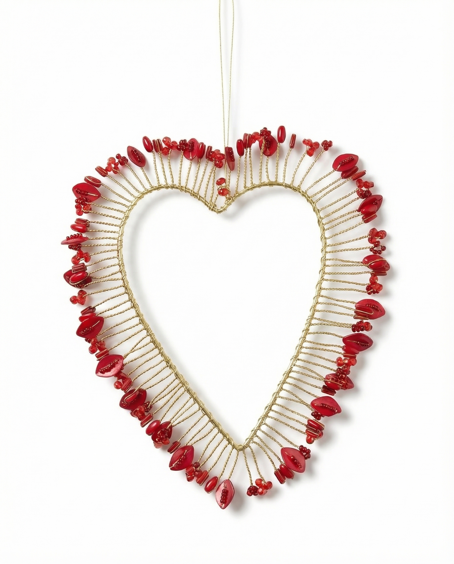 Beaded Heart Ornament