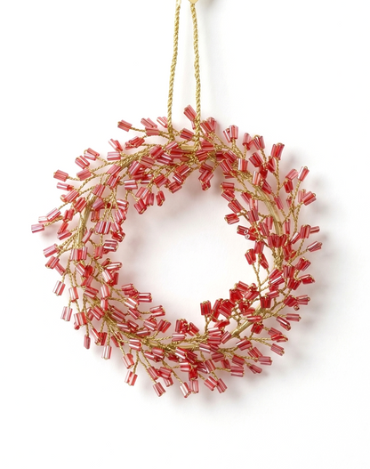 Beaded Wreath Ornament