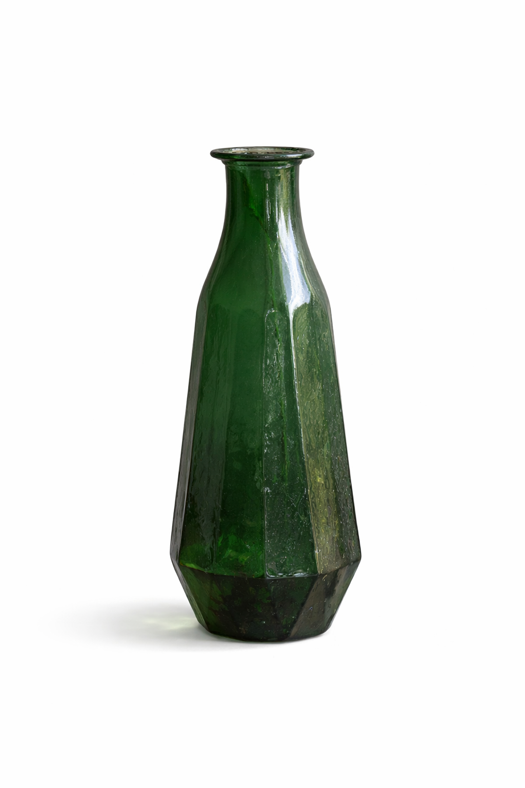 Vase glass dark green
