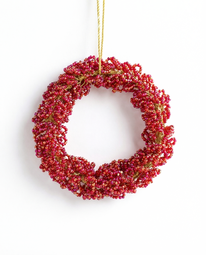 Beaded Wreath Ornament