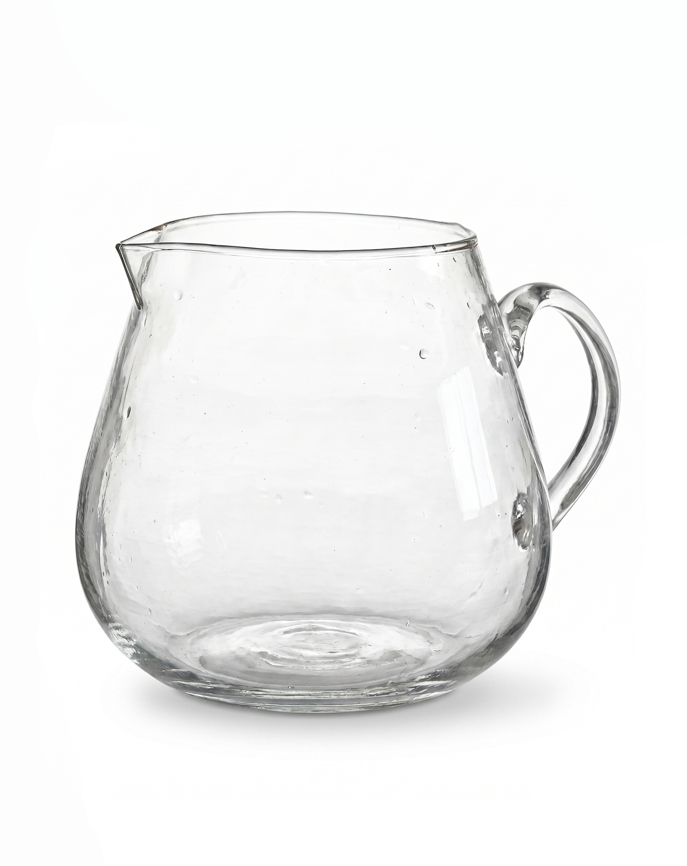 Glaskanne mit weiter Öffnung
