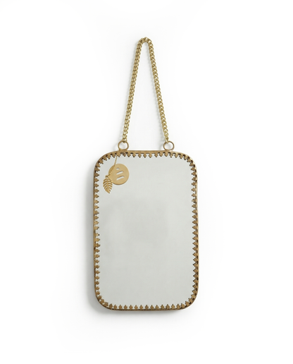 Brass Hanging Mirror