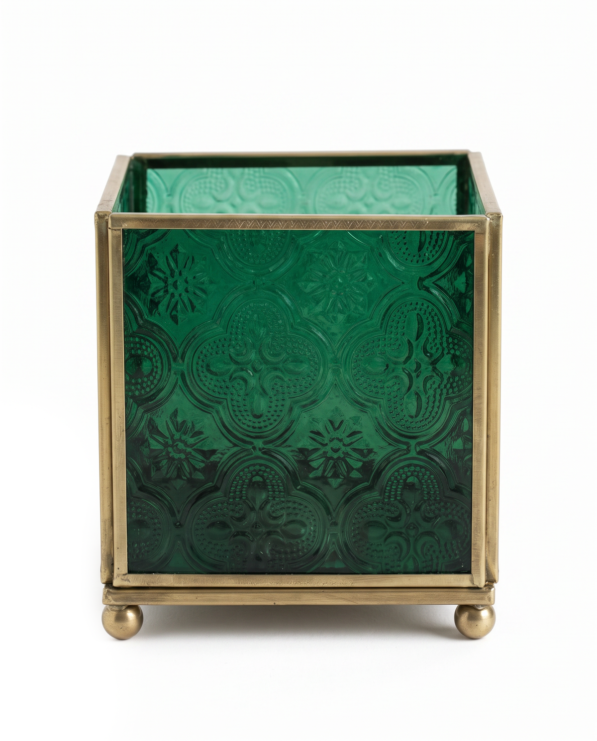 Candle Holder Emerald Green