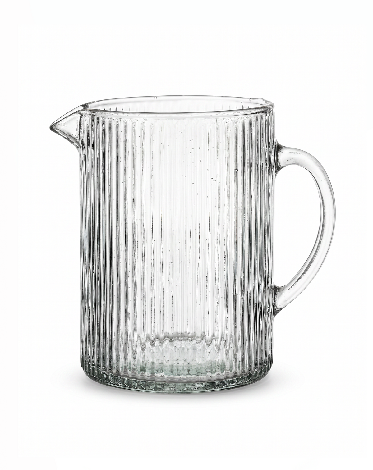 Jug ribbed glass