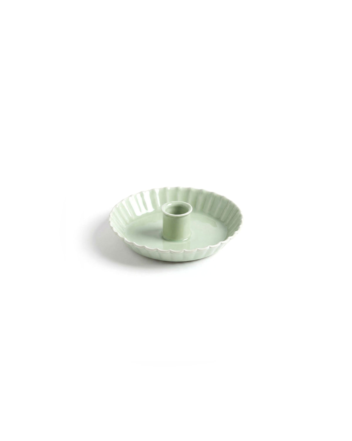 Kerzenhalter Emaille mint