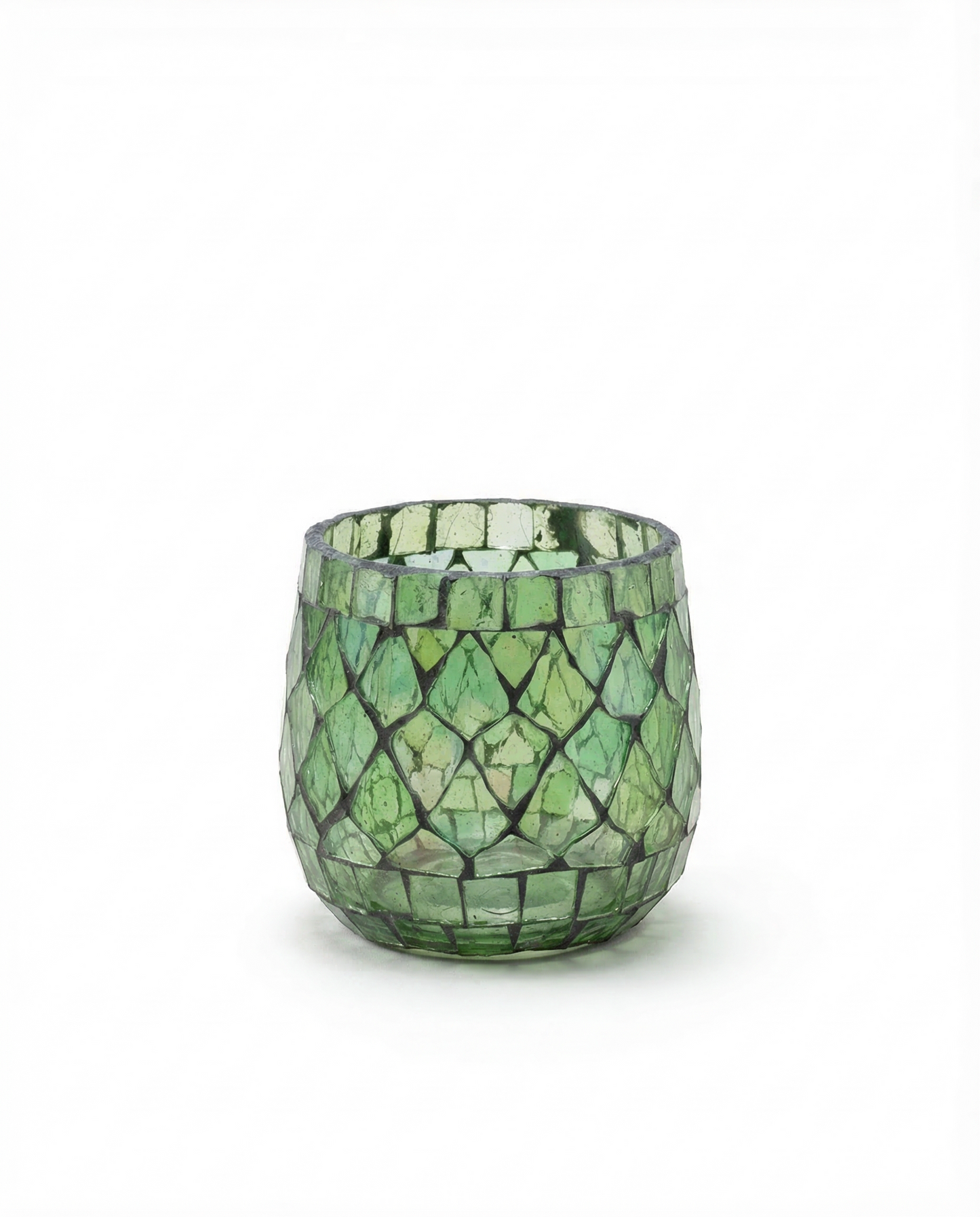 Tealightholder mosaic green