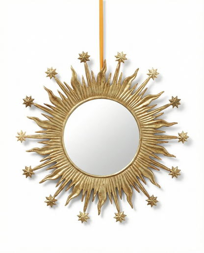 Round Sunburst Mirror Small