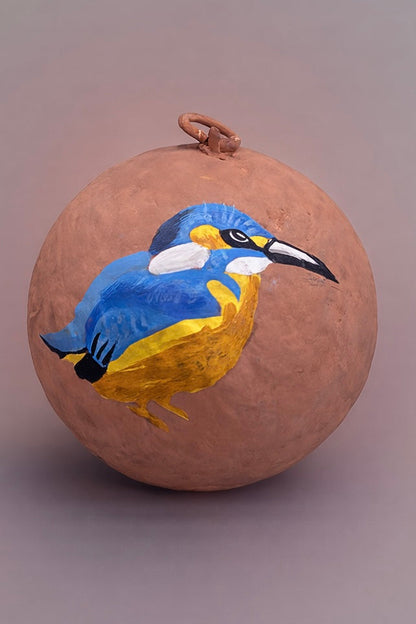 Papier-maché bal IJsvogel MJ25461