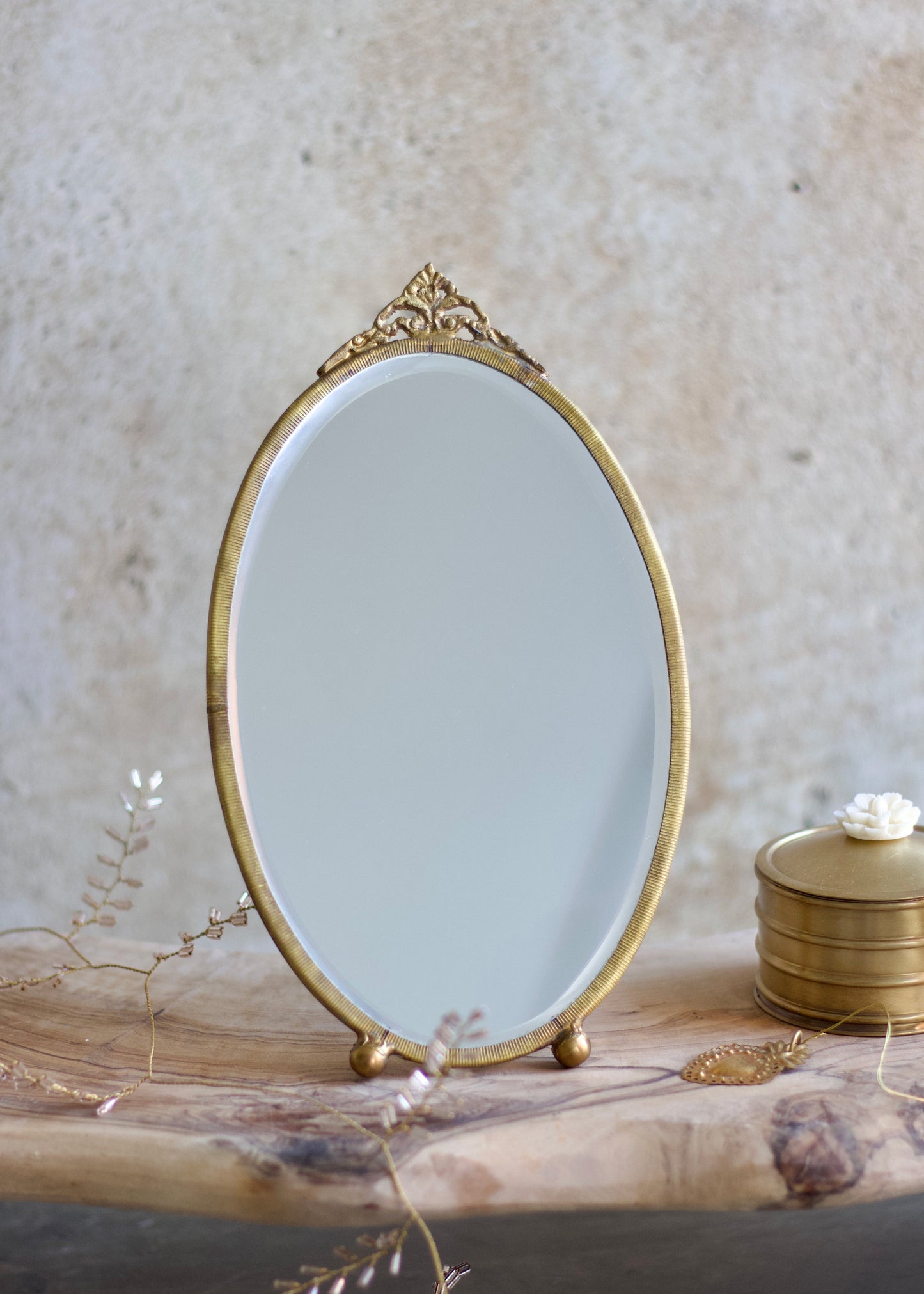 Table mirror oval