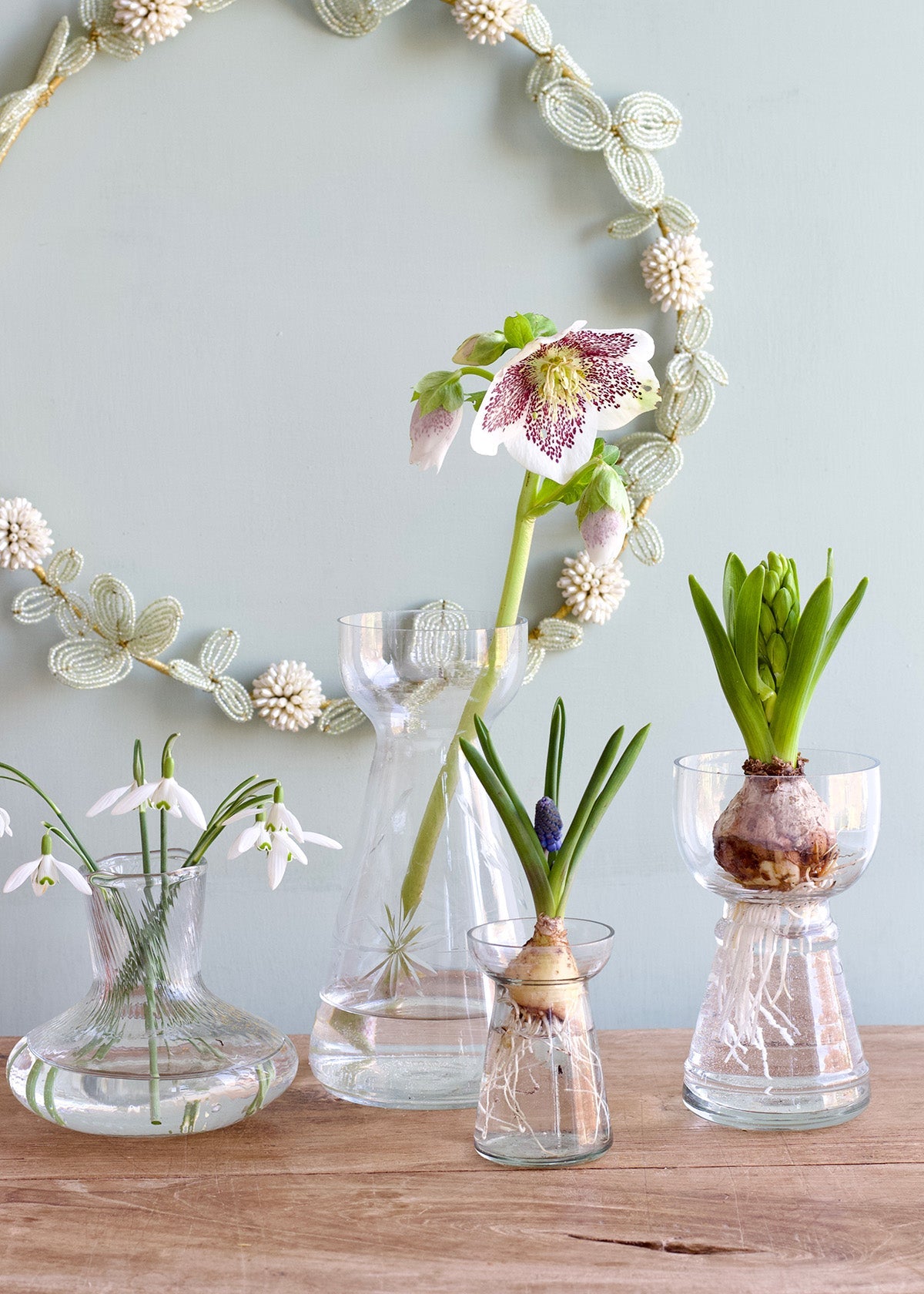 Bloemenkrans Pale Celadon