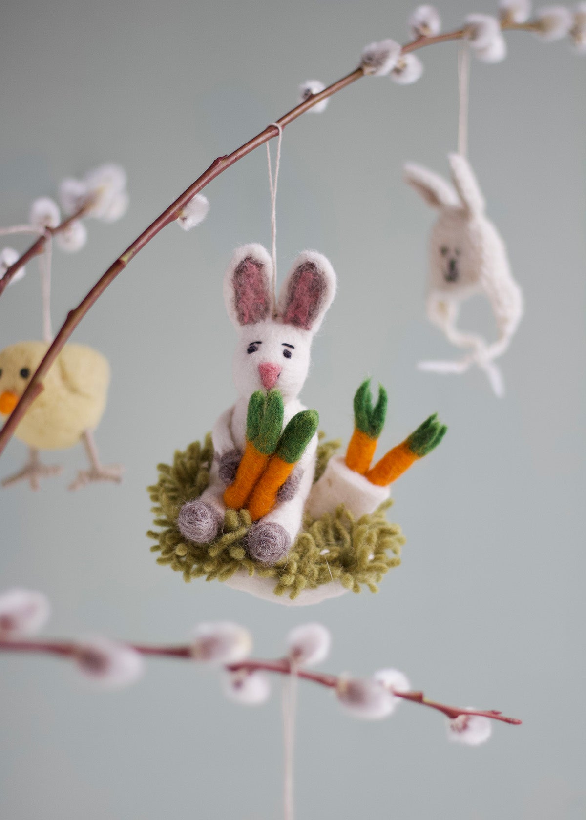 Felt Hare Ornament
