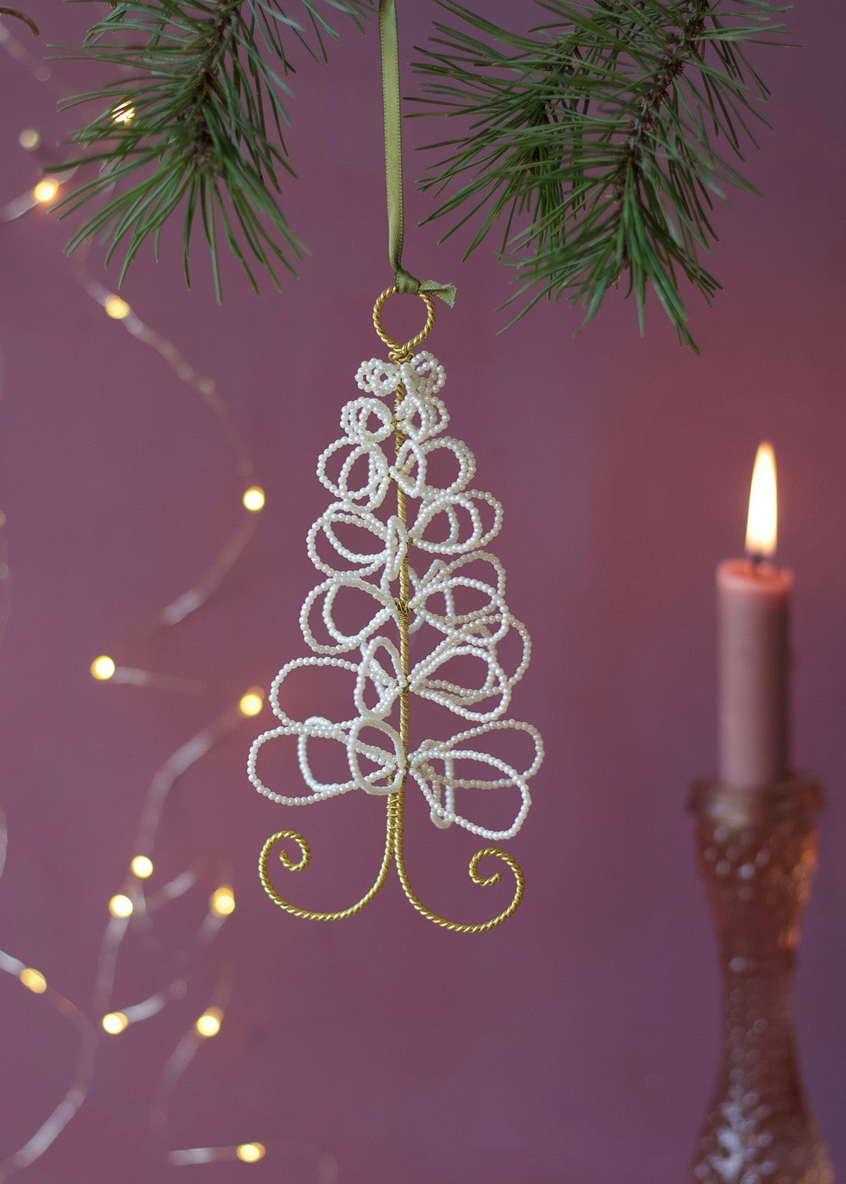 flat Pearl Decorative Tree