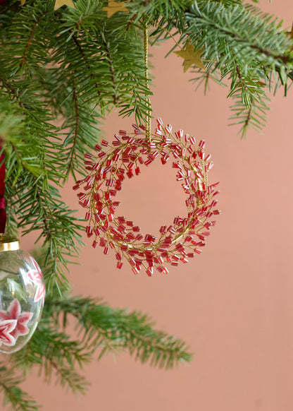 Beaded Wreath Ornament