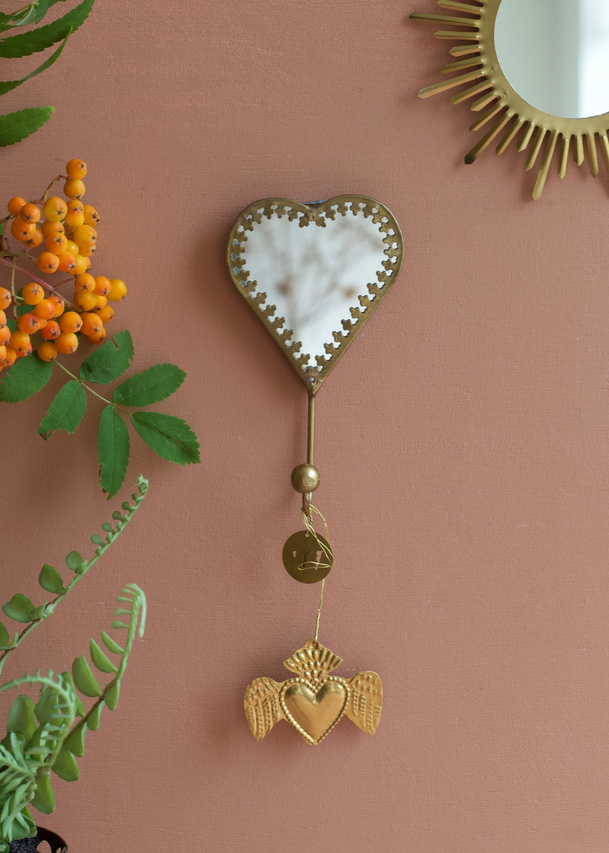 Heart Mirror Wall Hook