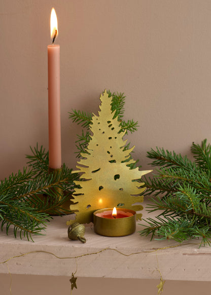 Theelichthouder Kerstboom