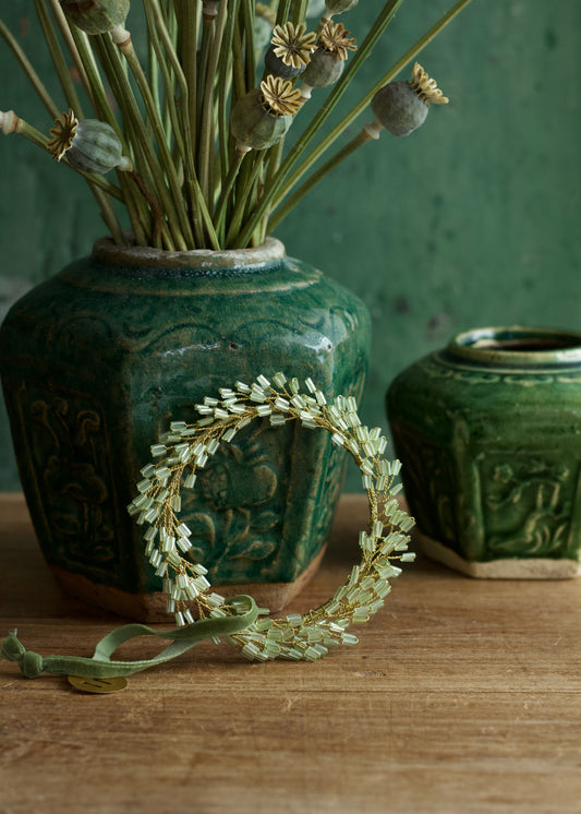 Beaded Wreath Ornament
