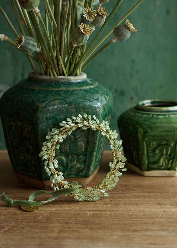 Beaded Wreath Ornament