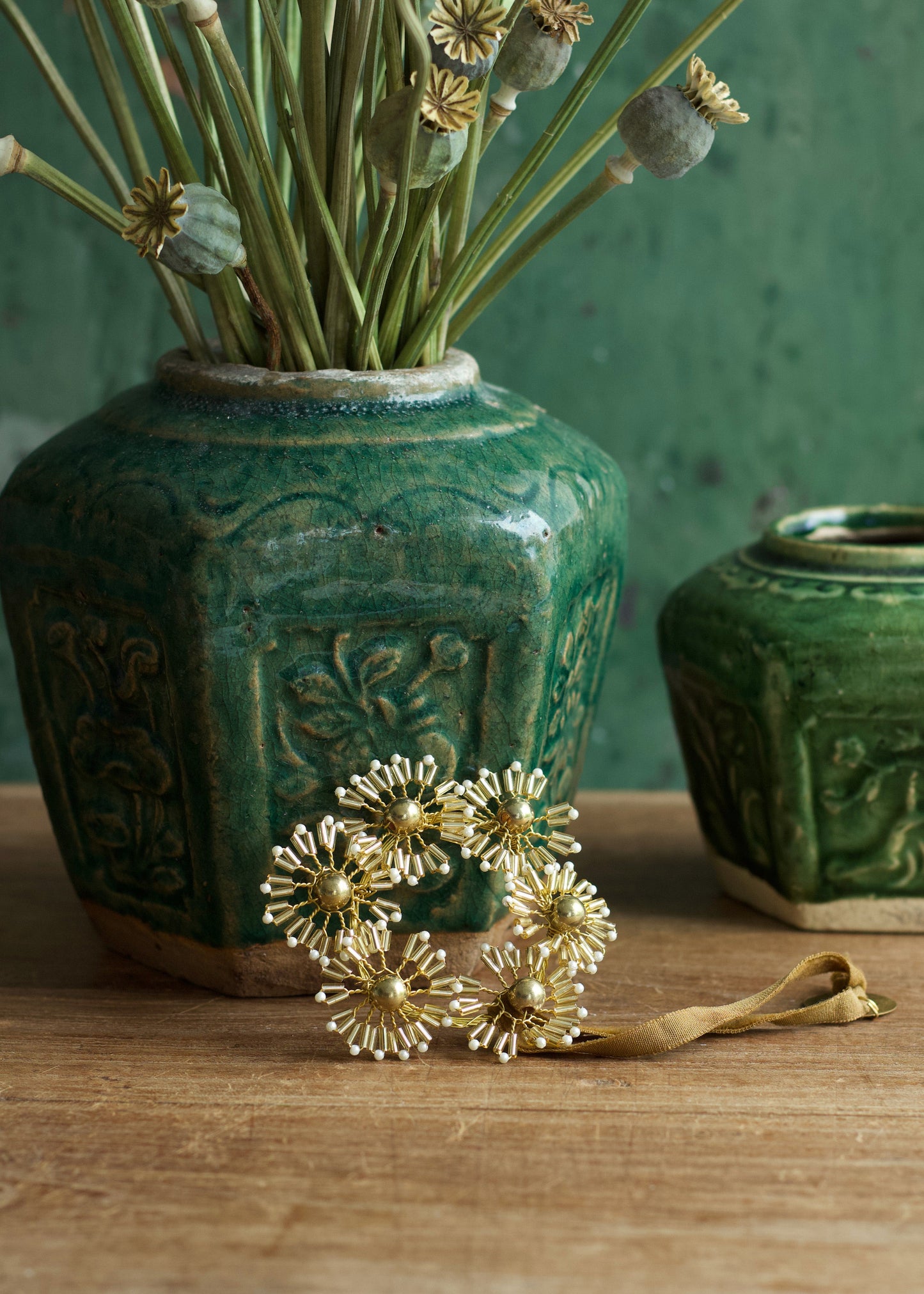 Beaded Flower Ornament