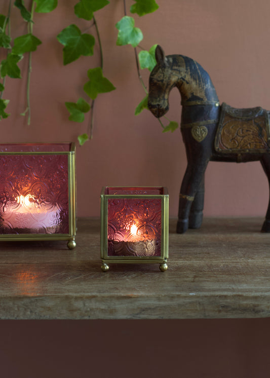 Candle Holder Soft Pink