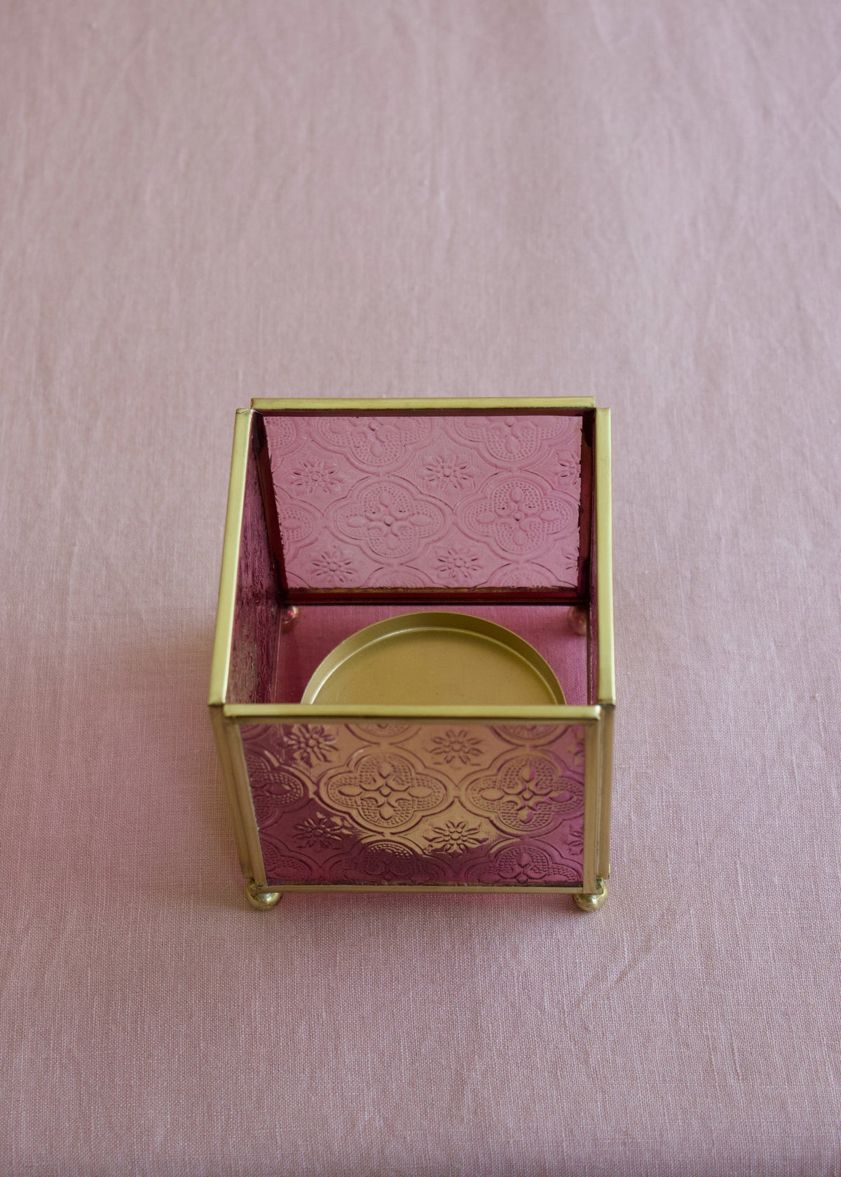 Candle Holder Soft Pink
