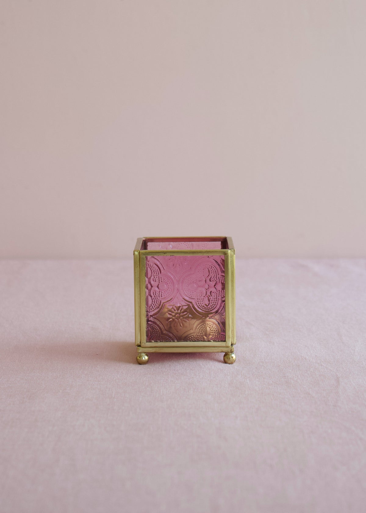 Candle Holder Soft Pink