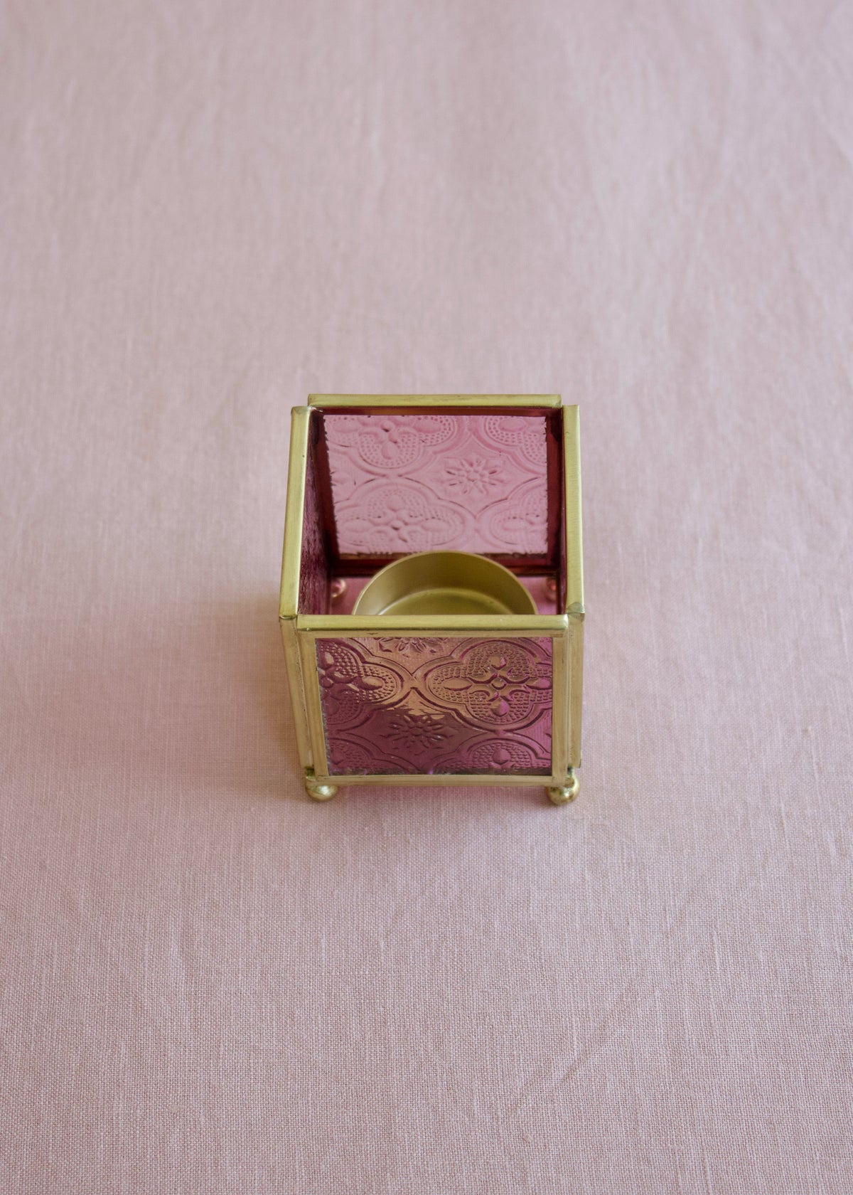 Candle Holder Soft Pink