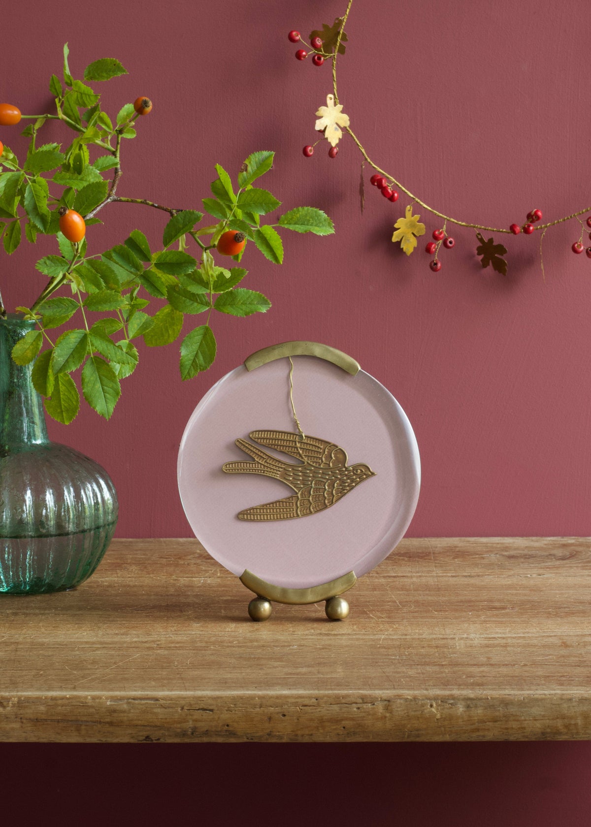 Round Brass Photo Frame
