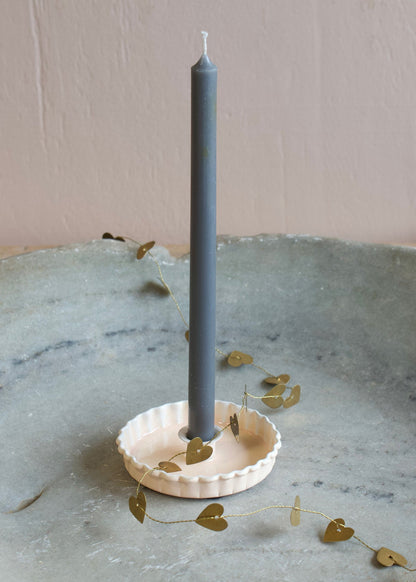 Candle holder enamel