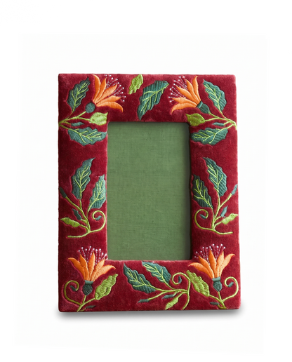 Folk Floral Photo Frame