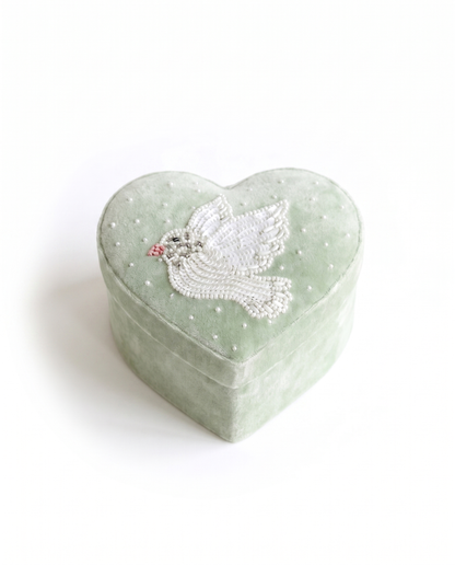 Velvet Heart Dove Box