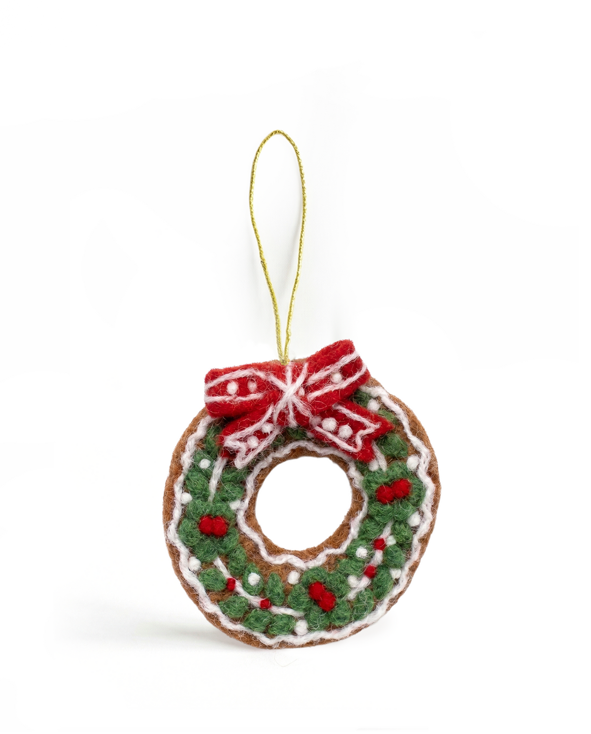 Vilten Ornament Kerstkrans 