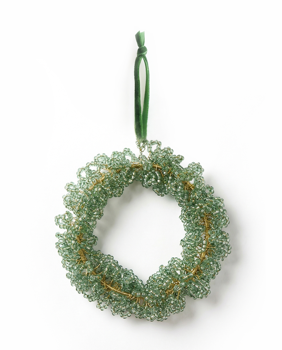 Beaded Wreath Ornament