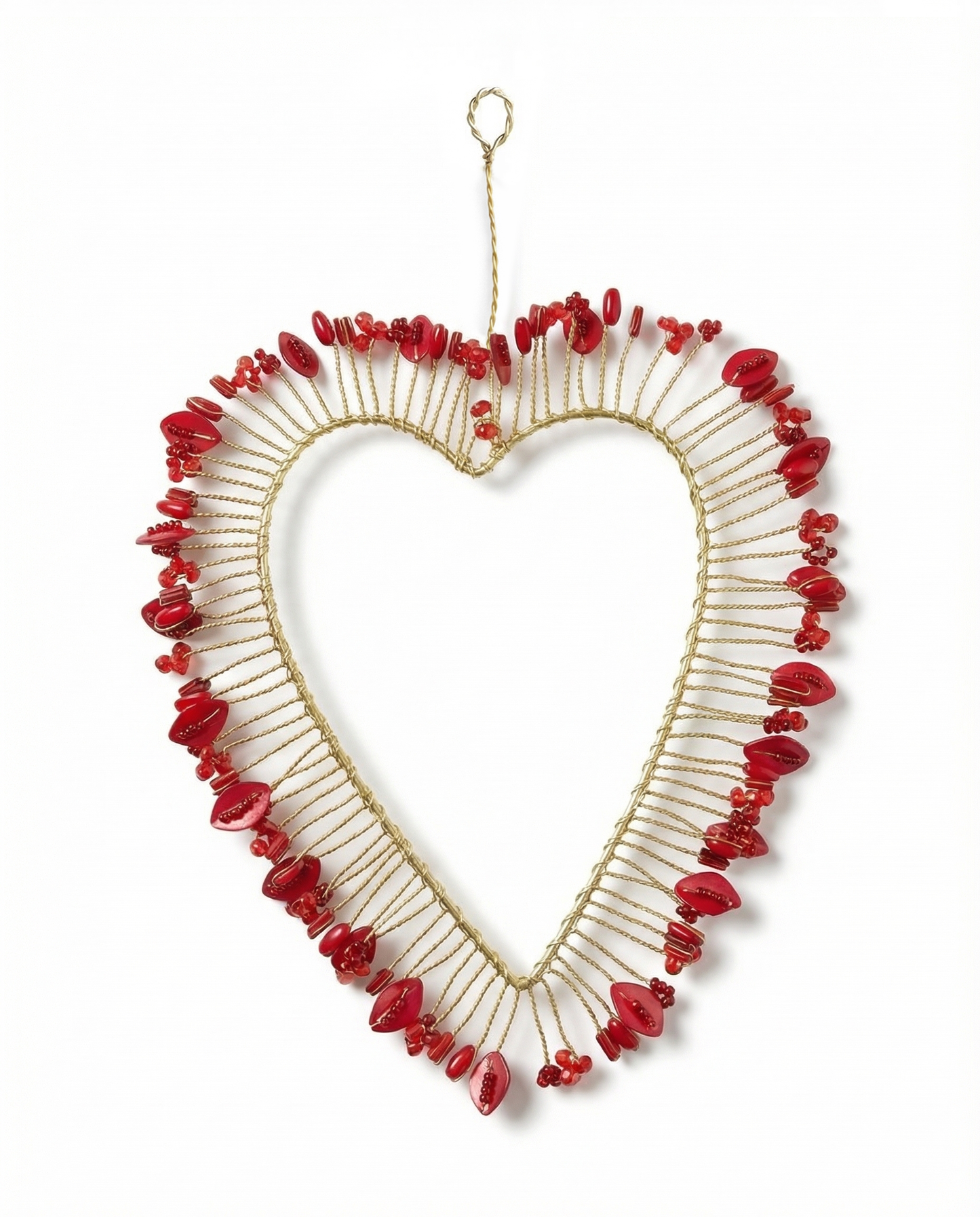 Beaded Heart Ornament