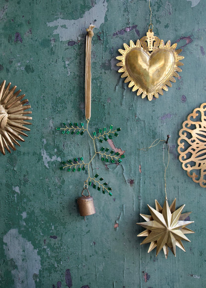 Ex-Voto Herz-Ornament mit Kronendetail