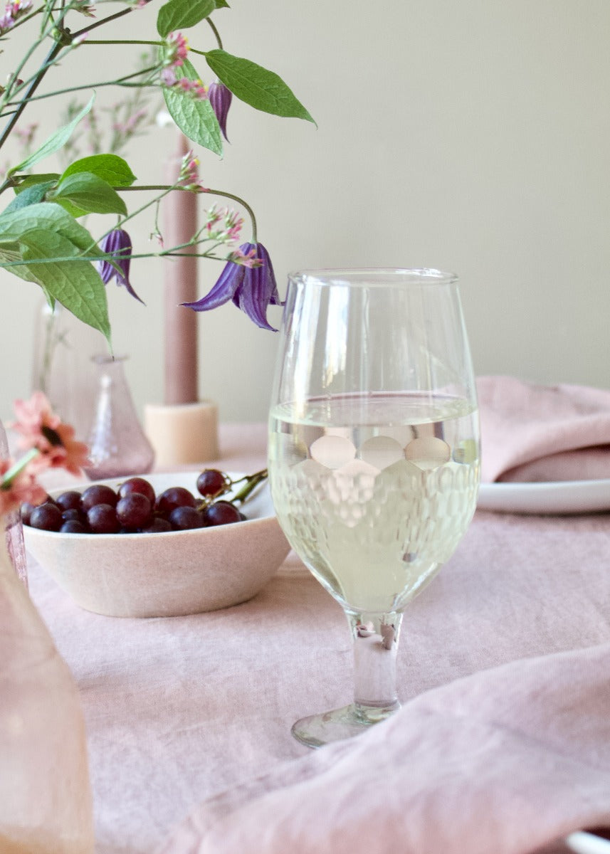 Verre à vin taillé à la main