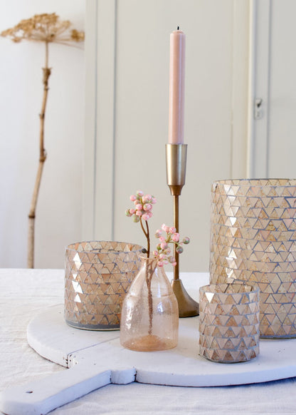 Vaas oranje gerecycled glas