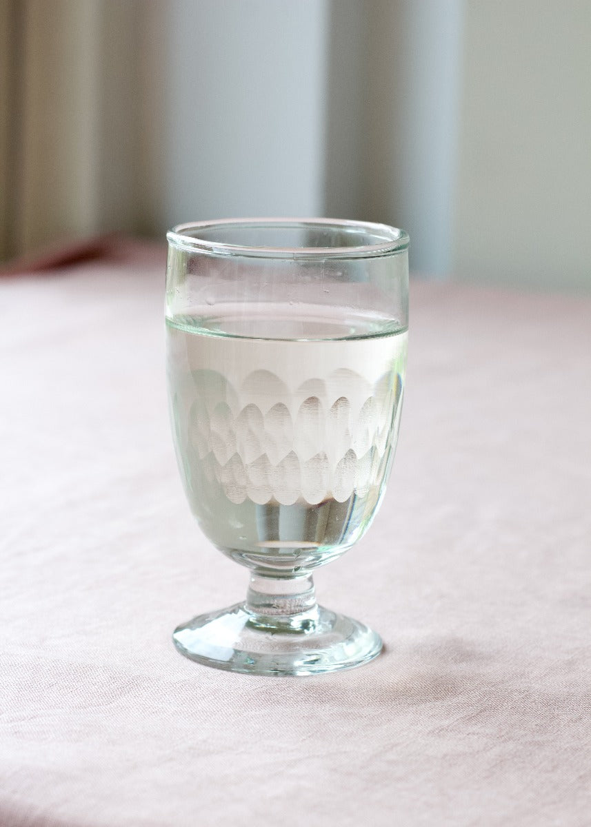 Handgeslepen wijnglas