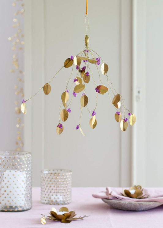 Bouquet de perles violettes