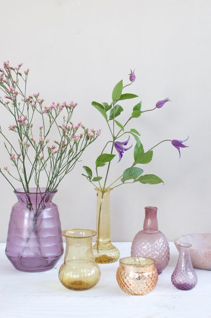 Vaas gerecycled glas goud