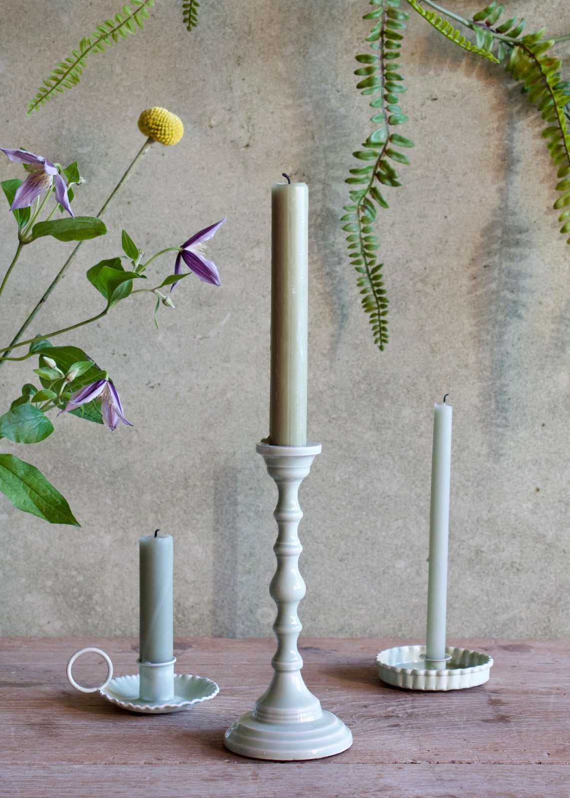 Classic Candle Holder Pale Mint