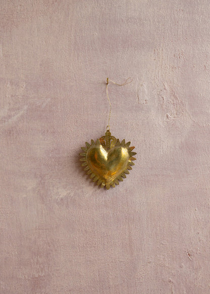 Ex-Voto Herz-Ornament mit Kronendetail