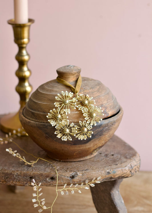 Beaded Flower Ornament