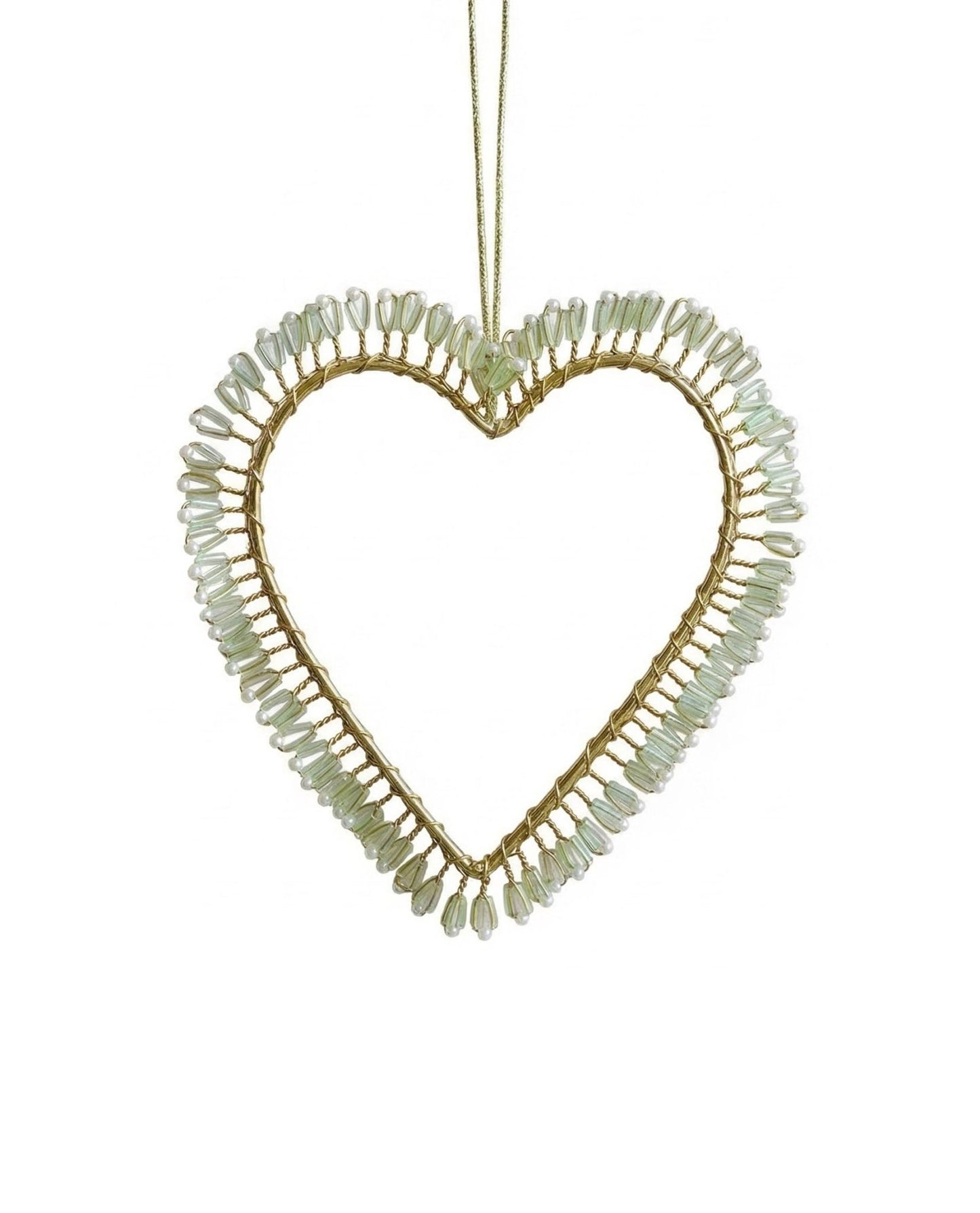 Beaded Heart Ornament