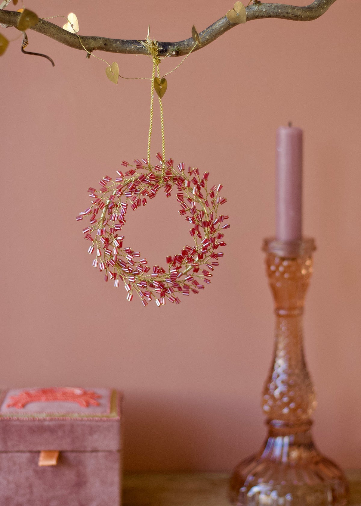 Beaded Wreath Ornament