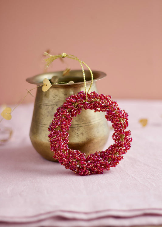 Beaded Wreath Ornament